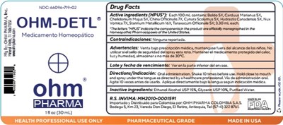 1 Oz Bottle Label (Ohm Detl   1 Fl. Oz. Bottle Label)
